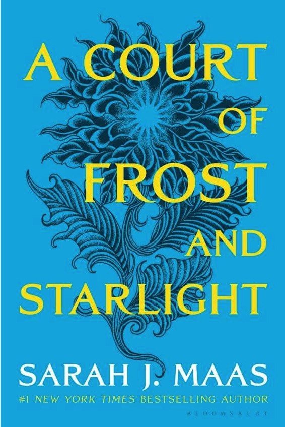 Book cover for A Court of Frost and Starlight by Sarah J. Maas